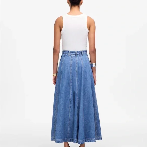 Madewell Denim Maxi Skirt - Picture 3 of 6